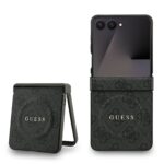 Калъф от 
Guess PU Leather 4G Colored Ring Magnetic Case за Samsung Galaxy Z Flip 7 Black