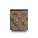 Калъф от 
Guess PU Leather 4G Colored Ring Magnetic Case for Samsung Galaxy Z Flip 7 Brown - Image 5