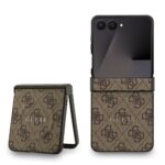 Калъф от 
Guess PU Leather 4G Colored Ring Magnetic Case for Samsung Galaxy Z Flip 7 Brown