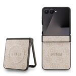 Калъф от 
Guess PU Leather 4G Colored Ring Magnetic Case за Samsung Galaxy Z Flip 7 Pink