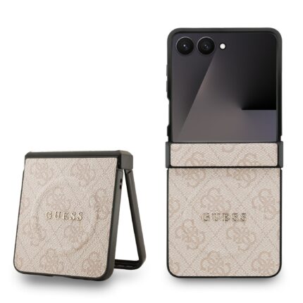Калъф от 
Guess PU Leather 4G Colored Ring Magnetic Case за Samsung Galaxy Z Flip 7 Pink