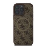 Калъф от Guess PU Leather 4G Colored Ring MagSafe Case за iPhone 16 Pro Brown - Image 2