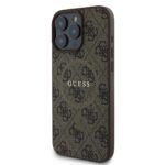 Калъф от Guess PU Leather 4G Colored Ring MagSafe Case за iPhone 16 Pro Brown - Image 3