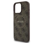 Калъф от Guess PU Leather 4G Colored Ring MagSafe Case за iPhone 16 Pro Brown - Image 4
