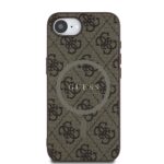 Калъф от 
Guess PU Leather 4G Colored Ring MagSafe Case за iPhone 16e Brown - Image 3