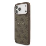 Калъф от 
Guess PU Leather 4G Colored Ring MagSafe Case for iPhone 17 Pro Max Brown - Image 2
