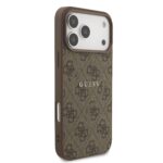 Калъф от 
Guess PU Leather 4G Colored Ring MagSafe Case for iPhone 17 Pro Max Brown - Image 4
