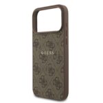 Калъф от 
Guess PU Leather 4G Colored Ring MagSafe Case for iPhone 17 Pro Max Brown - Image 5