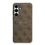 Калъф от 
Guess PU Leather 4G Colored Ring MagSafe Case за  Samsung Galaxy S25 FE Brown - Image 3