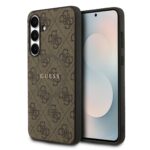 Калъф от 
Guess PU Leather 4G Colored Ring MagSafe Case за  Samsung Galaxy S25 FE Brown
