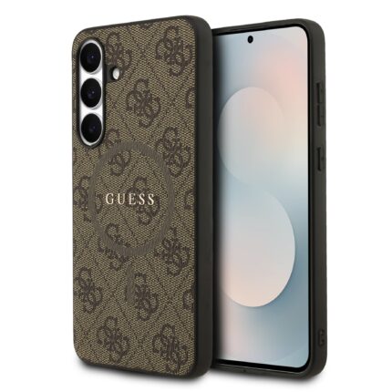 Калъф от 
Guess PU Leather 4G Colored Ring MagSafe Case за  Samsung Galaxy S25 FE Brown