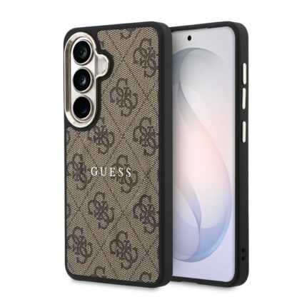 Калъф от 
Guess PU Leather 4G Gold Frame Magnetic Case за Samsung Galaxy S26 Brown