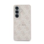 Калъф от 
Guess PU Leather 4G Gold Frame Magnetic Case за Samsung Galaxy S26 Pink - Image 3