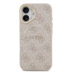 Калъф от 
Guess PU Leather 4G Gold Frame MagSafe Case за iPhone 17 Pink - Image 3