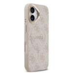 Калъф от 
Guess PU Leather 4G Gold Frame MagSafe Case за iPhone 17 Pink - Image 4