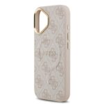 Калъф от 
Guess PU Leather 4G Gold Frame MagSafe Case за iPhone 17 Pink - Image 5