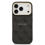 Калъф от 
Guess PU Leather 4G Gold Frame MagSafe Case for iPhone 17 Pro Black - Image 3