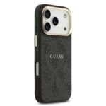 Калъф от 
Guess PU Leather 4G Gold Frame MagSafe Case for iPhone 17 Pro Black - Image 4