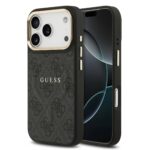 Калъф от 
Guess PU Leather 4G Gold Frame MagSafe Case for iPhone 17 Pro Black