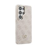 Калъф от 
Guess PU Leather 4G Strass Logo Gold Frame Magnetic Case за Samsung Galaxy S26 Ultra Pink - Image 4