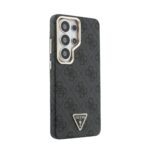 Калъф от 
Guess PU Leather 4G Strass Triangle Logo Gold Frame Magnetic Case за Samsung Galaxy S26 Ultra Black - Image 4