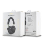 Безжични Слушалки от Guess PU Leather 4G Triangle Logo Bluetooth Headphones - Black - Image 4