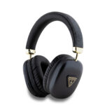 Безжични Слушалки от Guess PU Leather 4G Triangle Logo Bluetooth Headphones - Black