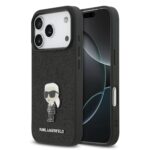 Калъф от 
Karl Lagerfeld Fixed Glitter Metal Ikonik Case за iPhone 17 Pro Black
