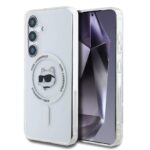 Калъф от 
Karl Lagerfeld IML Choupette Head MagSafe Case за  Samsung Galaxy S25+ Transparent