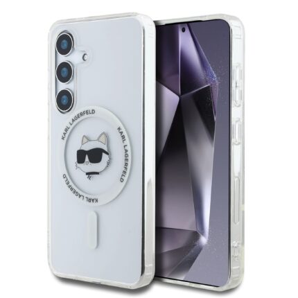 Калъф от 
Karl Lagerfeld IML Choupette Head MagSafe Case за  Samsung Galaxy S25+ Transparent