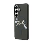 Калъф от 
Karl Lagerfeld IML Choupette Karl Script Logo Magnetic Case за iPhone Samsung Galaxy S26 Black - Image 2