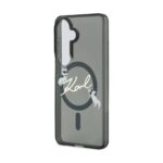 Калъф от 
Karl Lagerfeld IML Choupette Karl Script Logo Magnetic Case за iPhone Samsung Galaxy S26 Black - Image 5