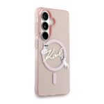 Калъф от 
Karl Lagerfeld IML Choupette Karl Script Logo Magnetic Case за iPhone Samsung Galaxy S26 Pink - Image 4