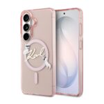Калъф от 
Karl Lagerfeld IML Choupette Karl Script Logo Magnetic Case за iPhone Samsung Galaxy S26 Pink