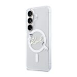 Калъф от 
Karl Lagerfeld IML Choupette Karl Script Logo Magnetic Case за iPhone Samsung Galaxy S26 Transparent - Image 2