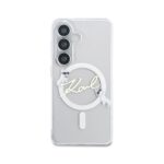 Калъф от 
Karl Lagerfeld IML Choupette Karl Script Logo Magnetic Case за iPhone Samsung Galaxy S26 Transparent - Image 3