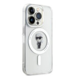 Калъф от Karl Lagerfeld IML Ikonik MagSafe Case за iPhone 15 Pro Transparent - Image 4