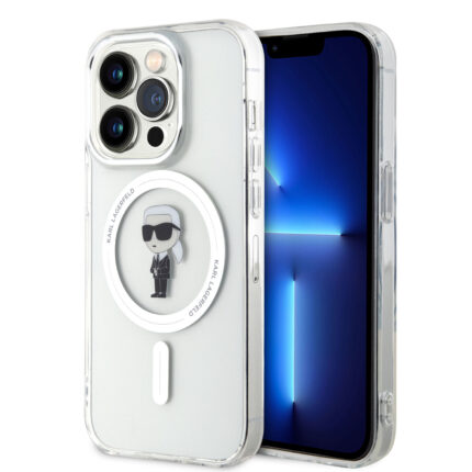 Калъф от Karl Lagerfeld IML Ikonik MagSafe Case за iPhone 15 Pro Transparent