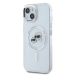 Калъф от Karl Lagerfeld IML K&CH Heads Metal Frame MagSafe Case за iPhone 14 Transparent - Image 3