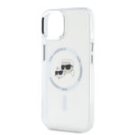 Калъф от Karl Lagerfeld IML K&CH Heads Metal Frame MagSafe Case за iPhone 14 Transparent - Image 4