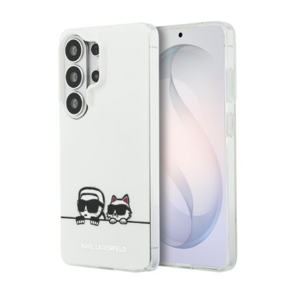 Калъф от 
Karl Lagerfeld IML K&CH Peekaboo Logo Magnetic Case за Samsung Galaxy S26 Ultra White