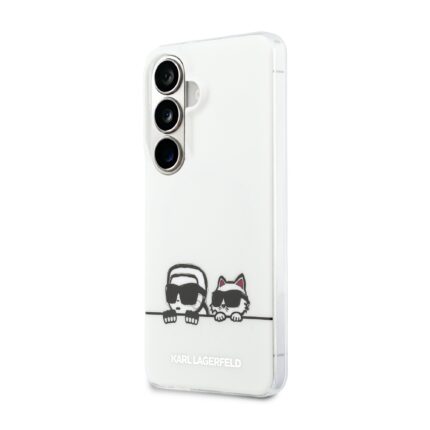 Калъф от 
Karl Lagerfeld IML K&CH Peekaboo Logo Magnetic Case за iPhone Samsung Galaxy S26 White