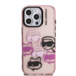 Калъф от Karl Lagerfeld IML Multi K&CH Heads Case за iPhone 16 Pro Pink - Image 3