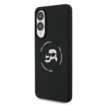 Калъф от 
Karl Lagerfeld Liquid Silicone Double Heads MagSafe Case за Samsung Galaxy S25 Edge Black - Image 2