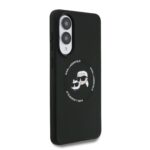 Калъф от 
Karl Lagerfeld Liquid Silicone Double Heads MagSafe Case за Samsung Galaxy S25 Edge Black - Image 4