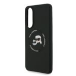 Калъф от 
Karl Lagerfeld Liquid Silicone Double Heads MagSafe Case за Samsung Galaxy S25 Edge Black - Image 5