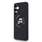 Калъф от 
Karl Lagerfeld Liquid Silicone K&CH Heads MagSafe Case for Samsung Galaxy S25 FE Black - Image 2