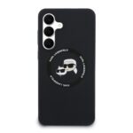 Калъф от 
Karl Lagerfeld Liquid Silicone K&CH Heads MagSafe Case for Samsung Galaxy S25 FE Black - Image 3