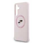 Калъф от 
Karl Lagerfeld Liquid Silicone K&CH Heads MagSafe Case for Samsung Galaxy S25 FE Pink - Image 5