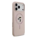 Калъф от 
Karl Lagerfeld Liquid Silicone Karl and Choupette MagSafe Case за iPhone 17 Pro Max Pink - Image 4